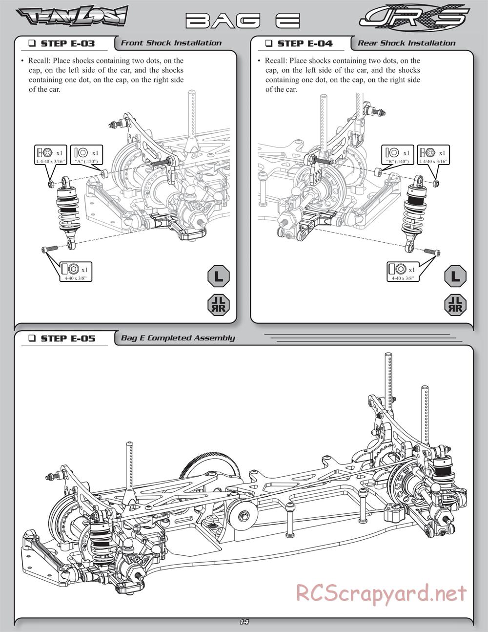 Team Losi - JRX-S - Manual - Page 17