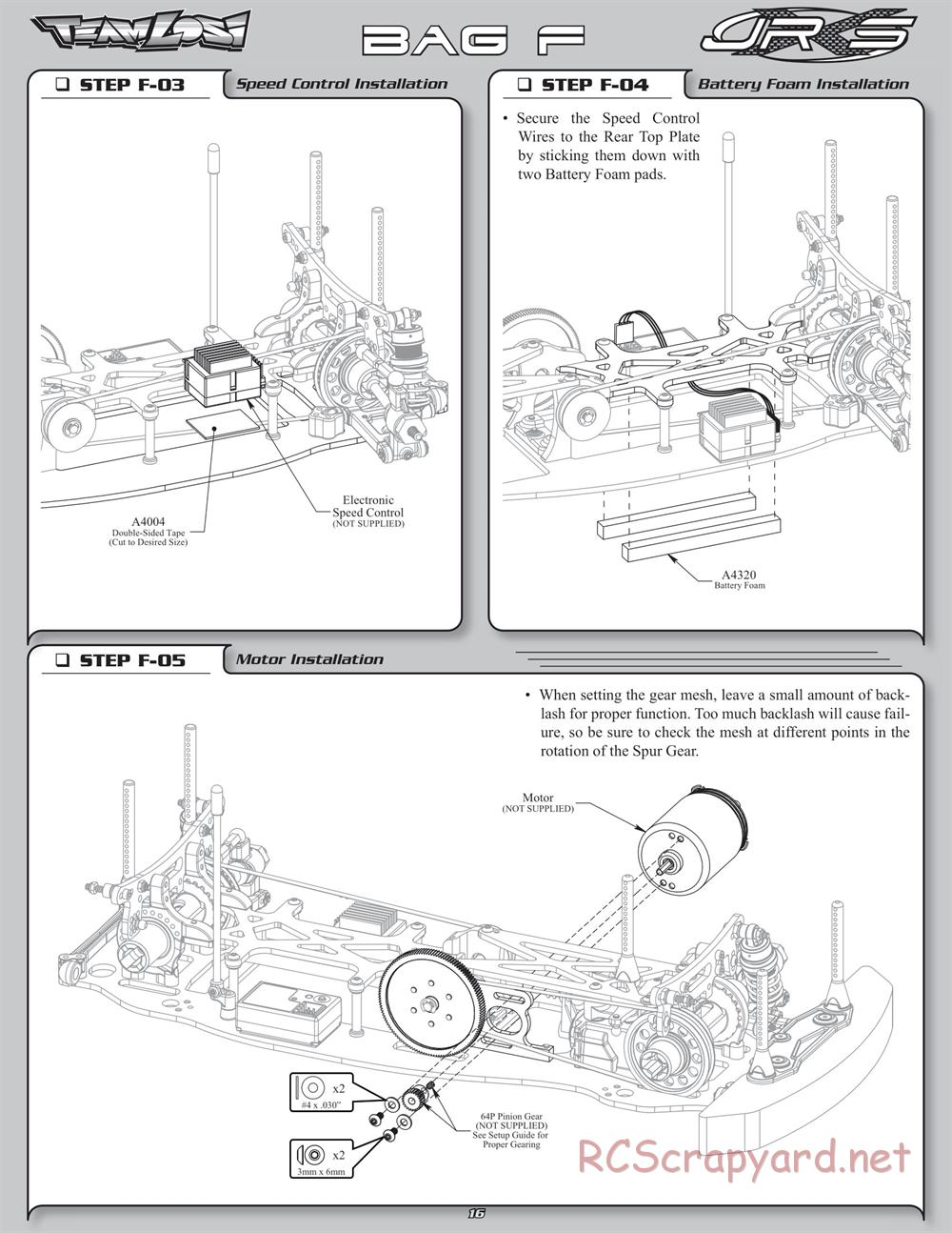 Team Losi - JRX-S - Manual - Page 19