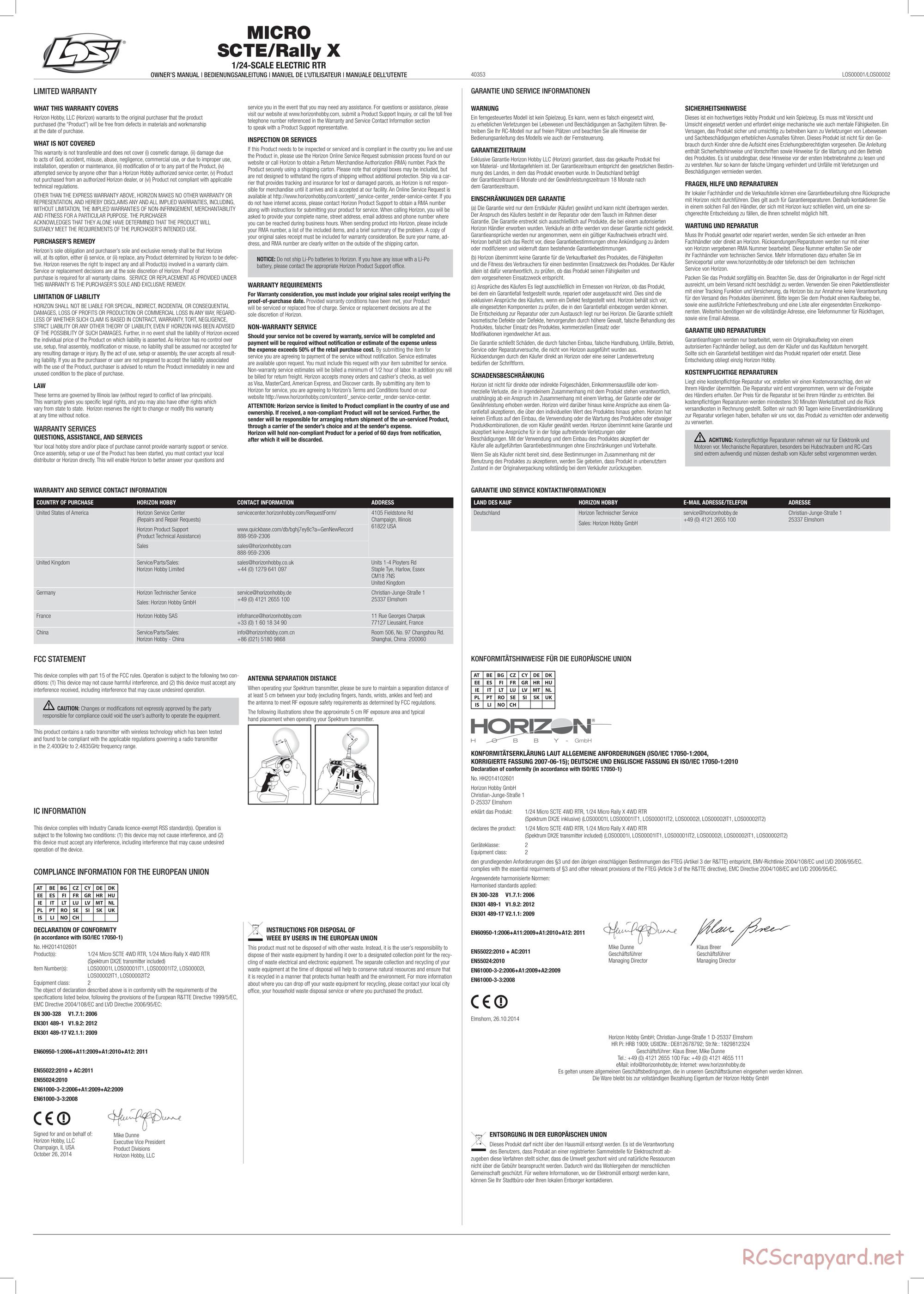 Team Losi - Micro SCTE - Manual - Page 5