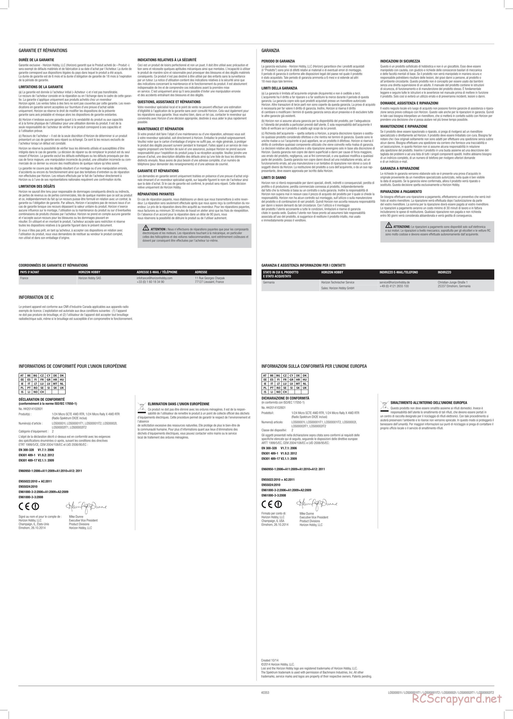 Team Losi - Micro SCTE - Manual - Page 6