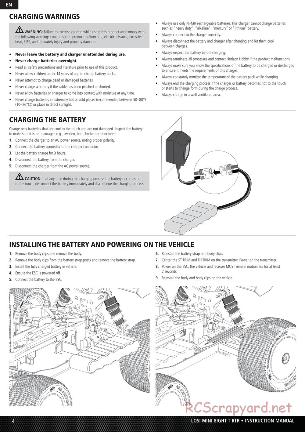 Team Losi - Mini 8ight-T - Manual - Page 4