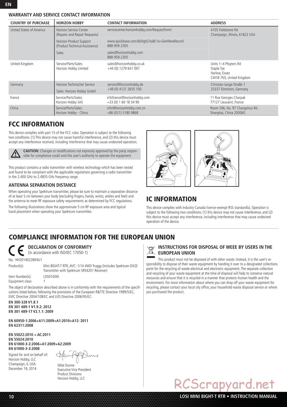 Team Losi - Mini 8ight-T - Manual - Page 10