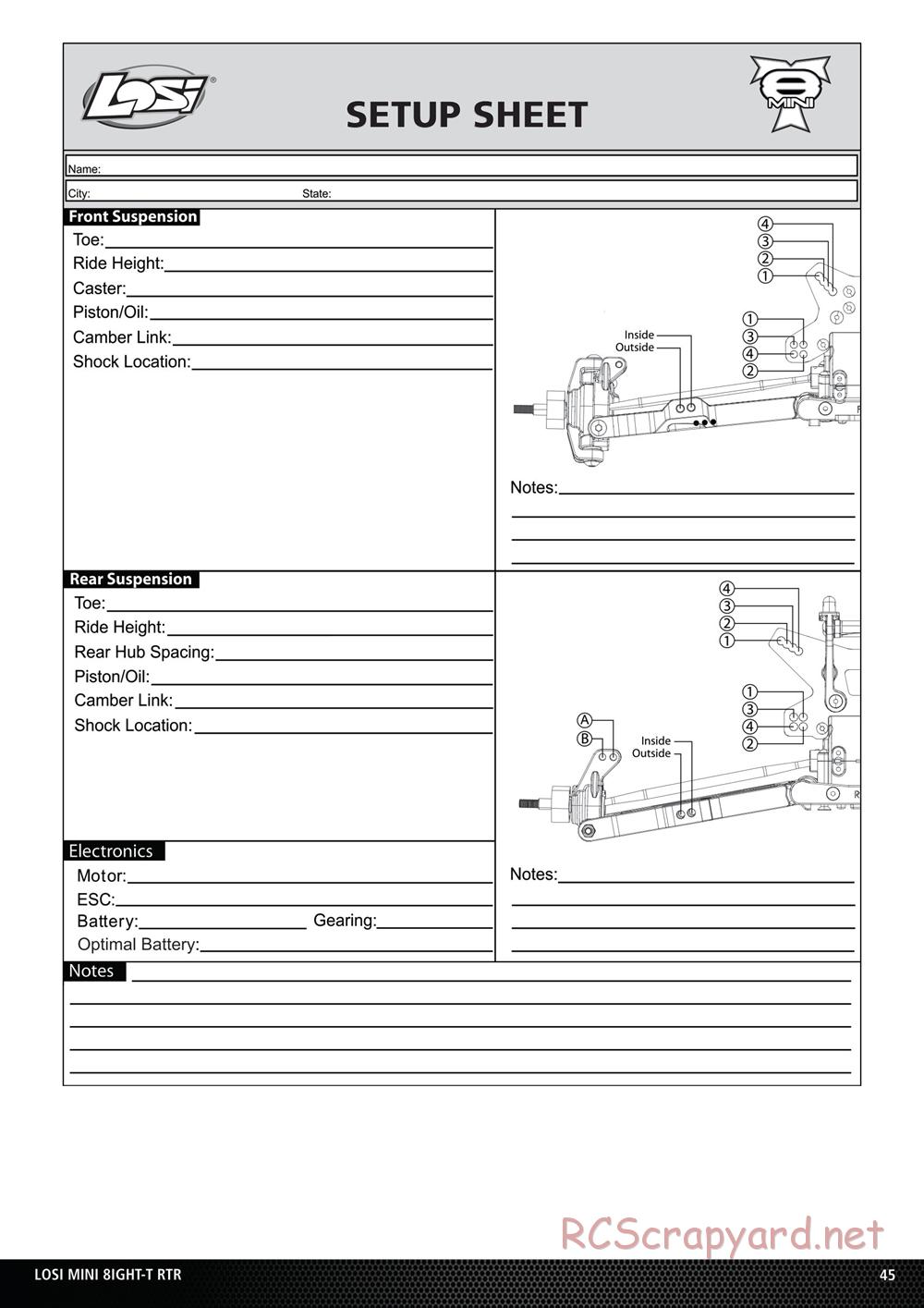 Team Losi - Mini 8ight-T - Manual - Page 18