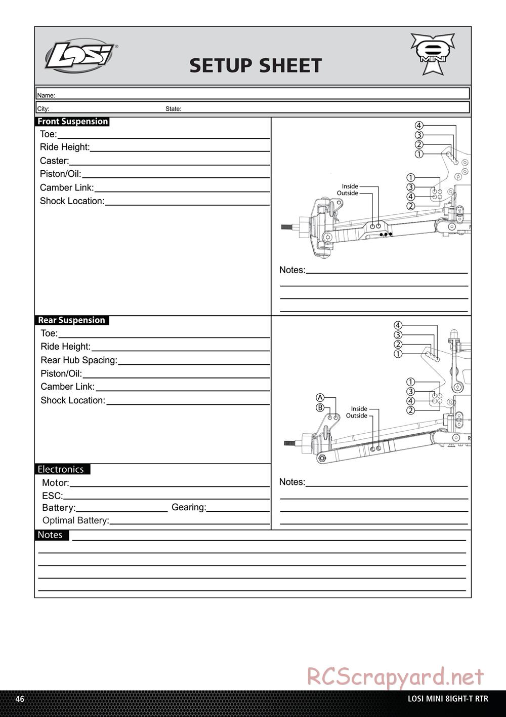 Team Losi - Mini 8ight-T - Manual - Page 19