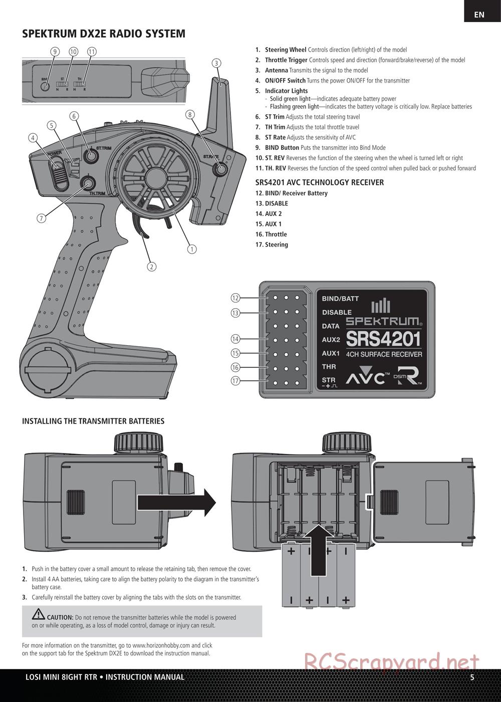 Team Losi - Mini-8ight - Manual - Page 5