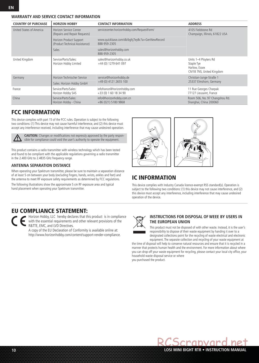 Team Losi - Mini-8ight - Manual - Page 10