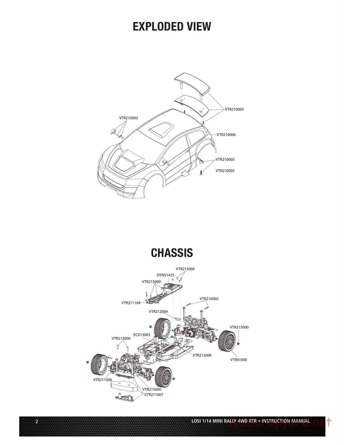 Team Losi - Mini Rally Car - Manual - Page 2