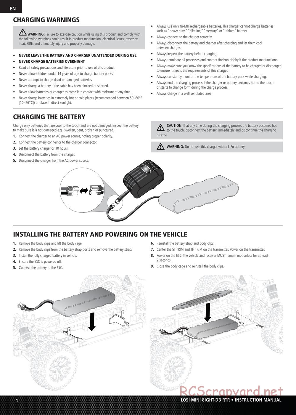 Team Losi - Mini 8ight DB - Manual - Page 4