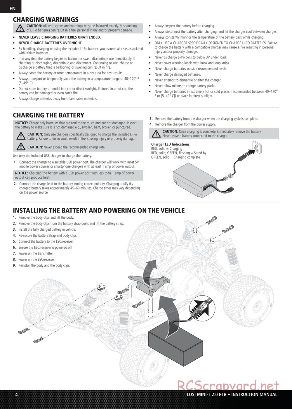 Team Losi - Mini-T 2.0 - Manual - Page 4