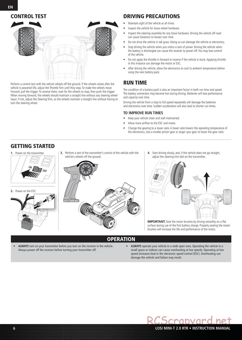 Team Losi - Mini-T 2.0 - Manual - Page 6