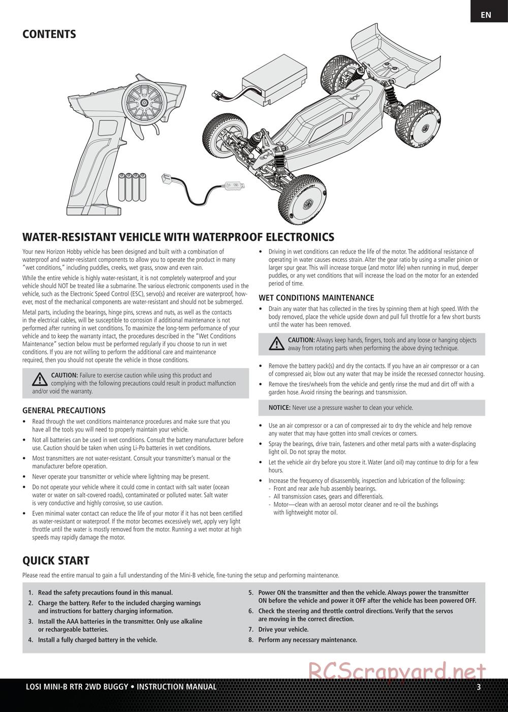 Team Losi - Mini-B - Manual - Page 3