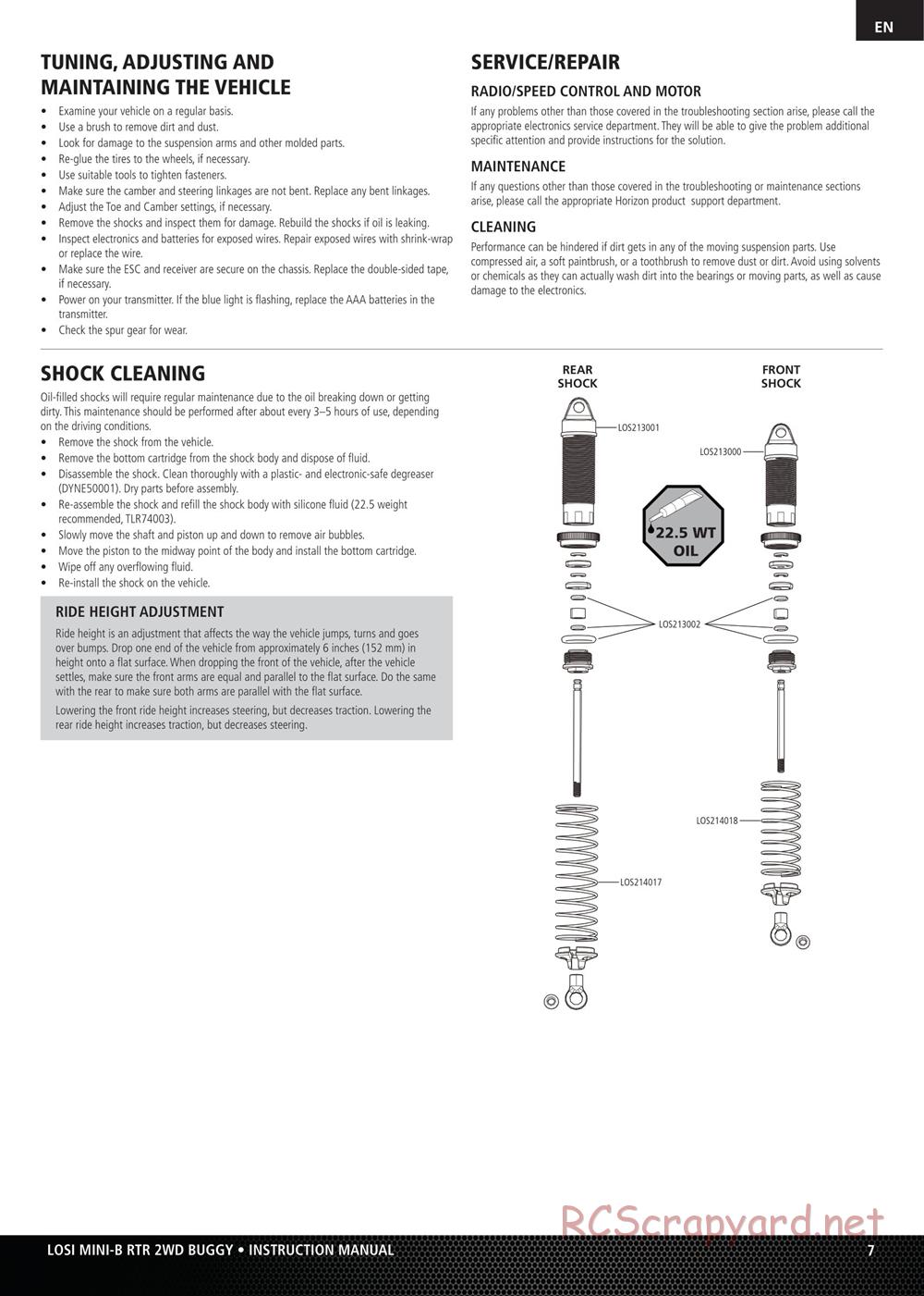 Team Losi - Mini-B - Manual - Page 7