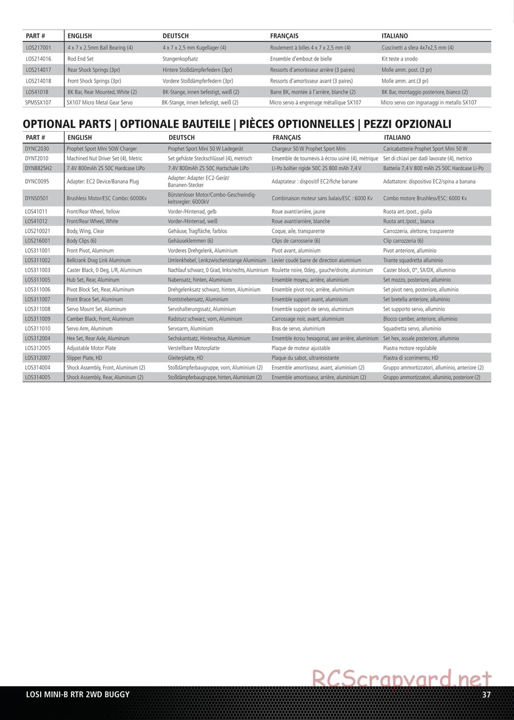 Team Losi - Mini-B - Manual - Page 12