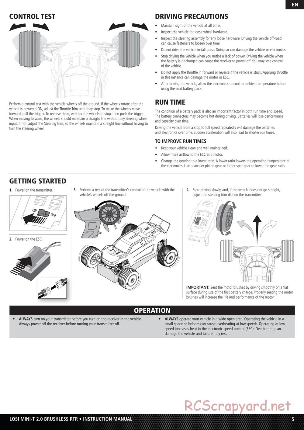 Team Losi - Mini-T 2.0 - Manual - Page 5