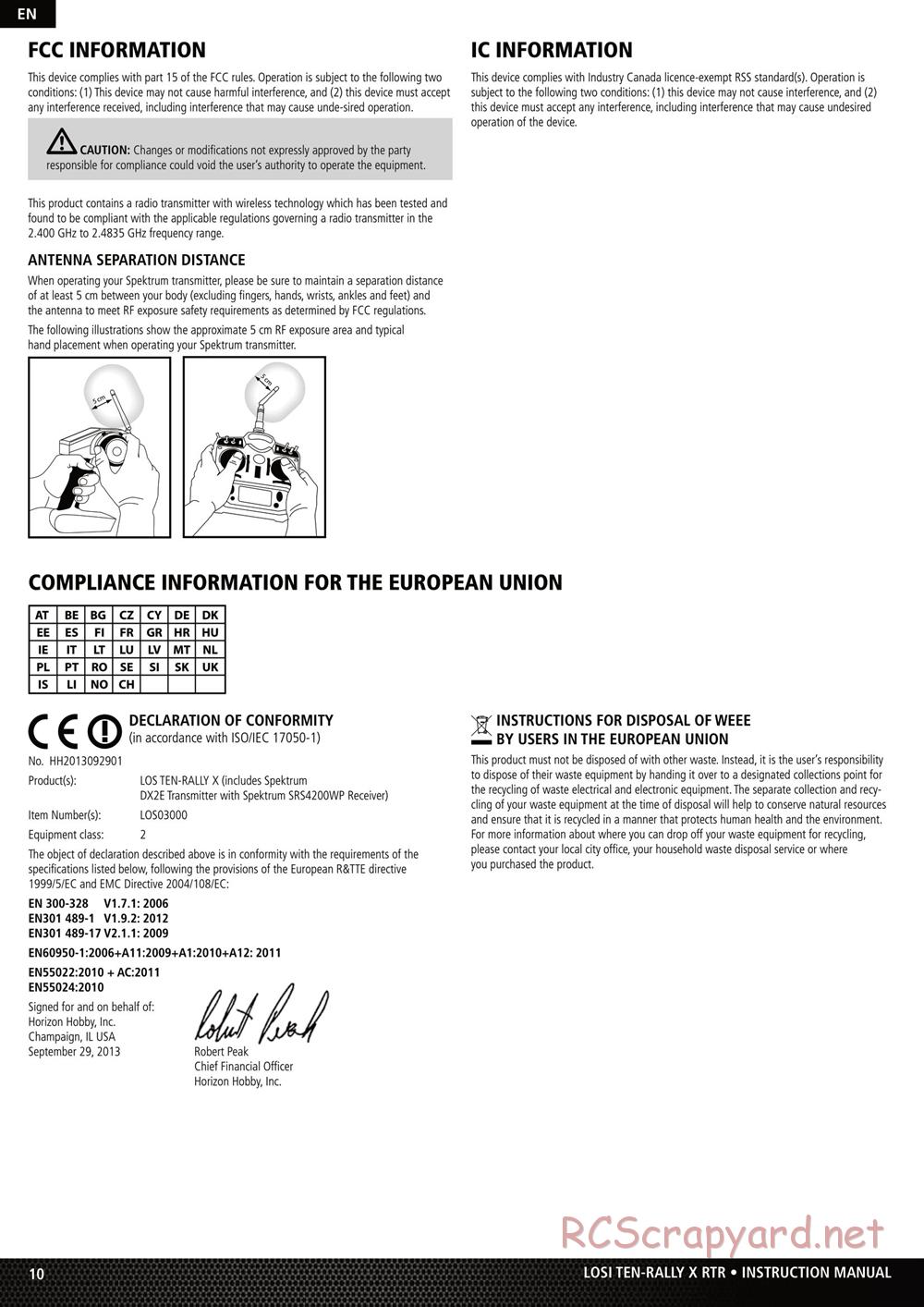 Team Losi - Ten Rally-X - Manual - Page 10