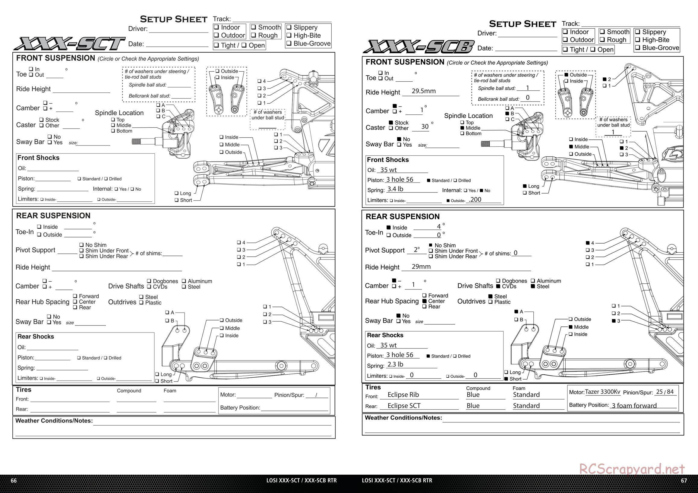 Team Losi - XXX-SCB / XXX-SCT - AVC - Manual - Page 8