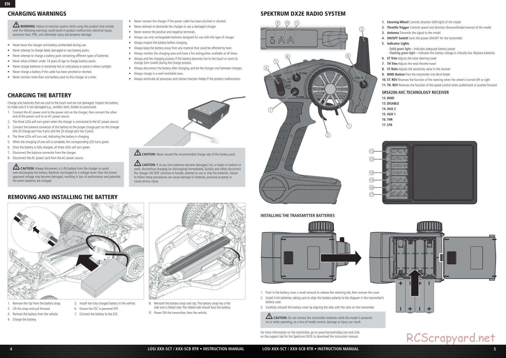 Team Losi - XXX-SCB / XXX-SCT - AVC - Manual - Page 3