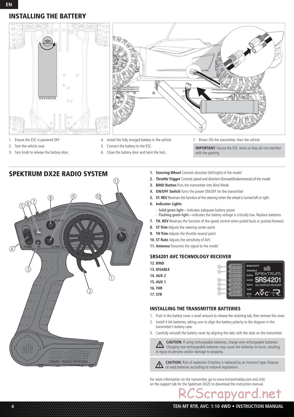 Team Losi - Ten-MT - Manual - Page 4