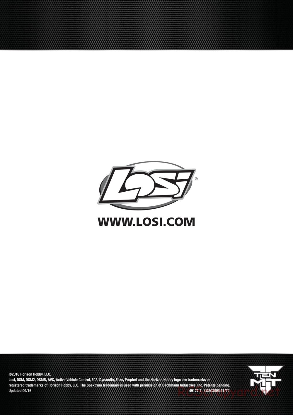 Team Losi - Ten-MT - Manual - Page 17