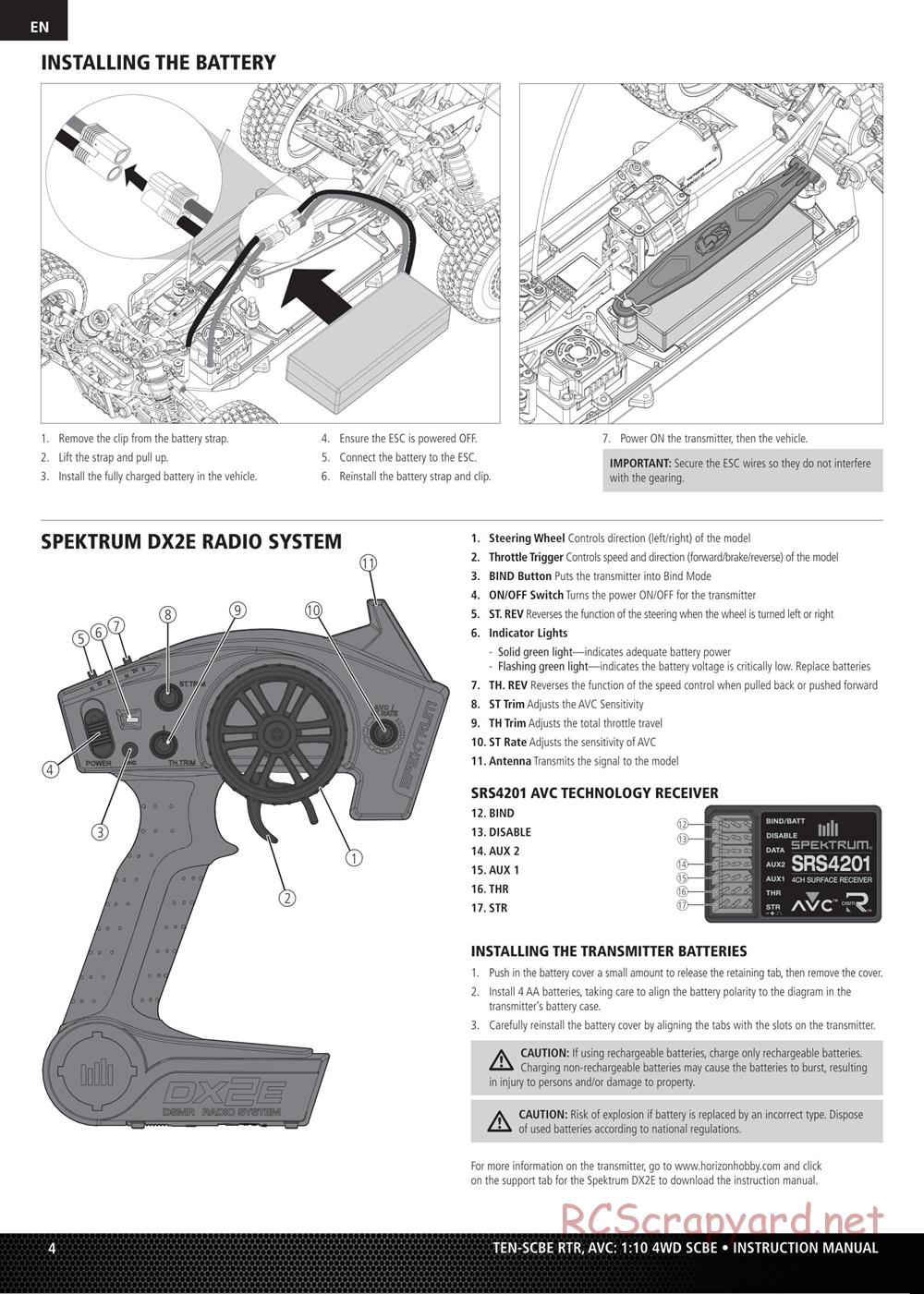 Team Losi - Ten-SCBE - Manual - Page 4