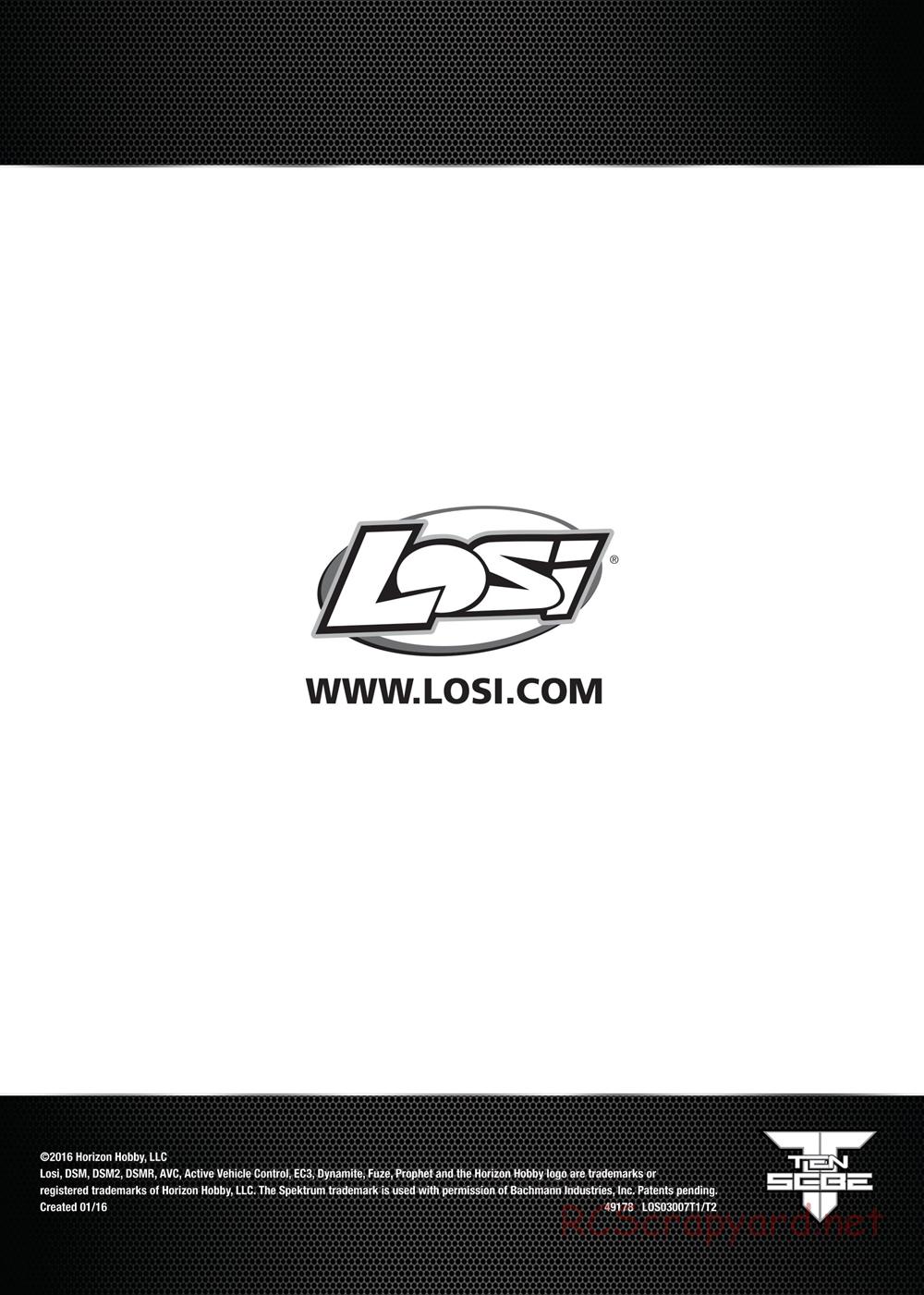 Team Losi - Ten-SCBE - Manual - Page 11