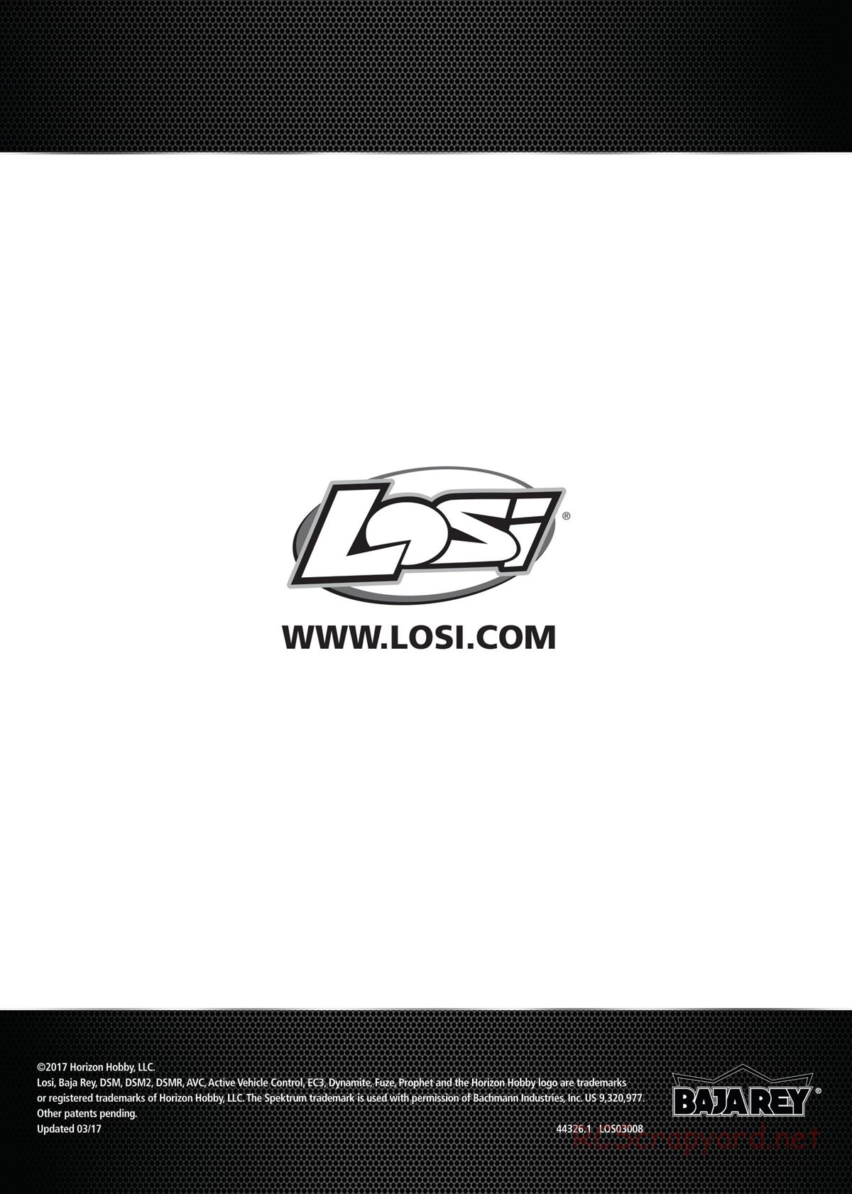 Team Losi - Baja Rey - Manual - Page 8