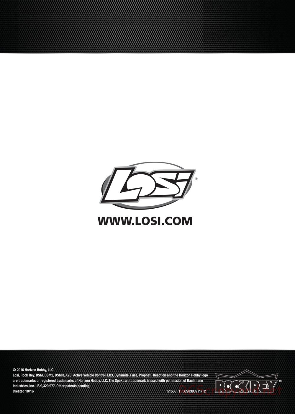 Team Losi - Rock Rey - Rock Racer - Manual - Page 20