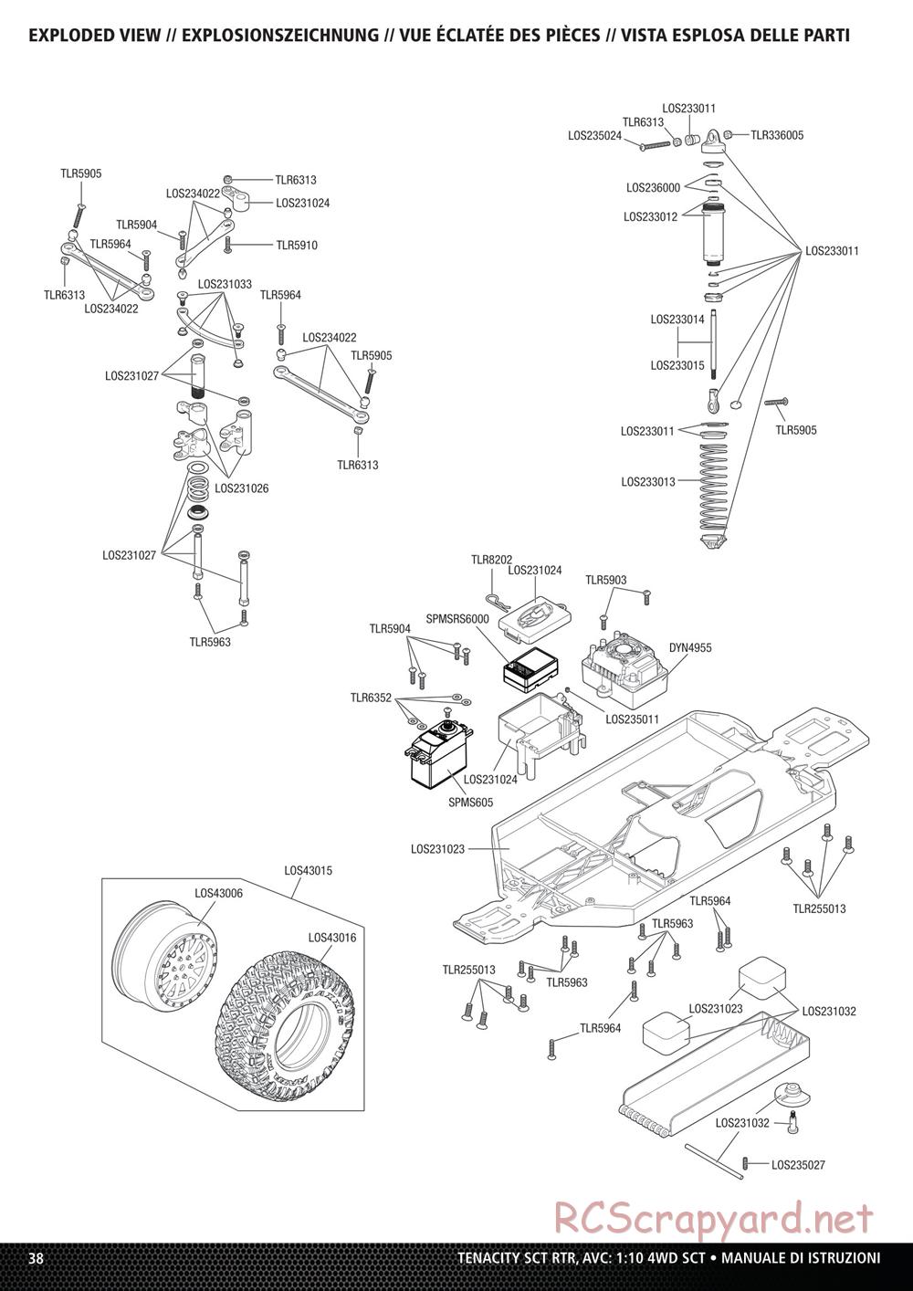 Team Losi - Tenacity-SCT - Manual - Page 14