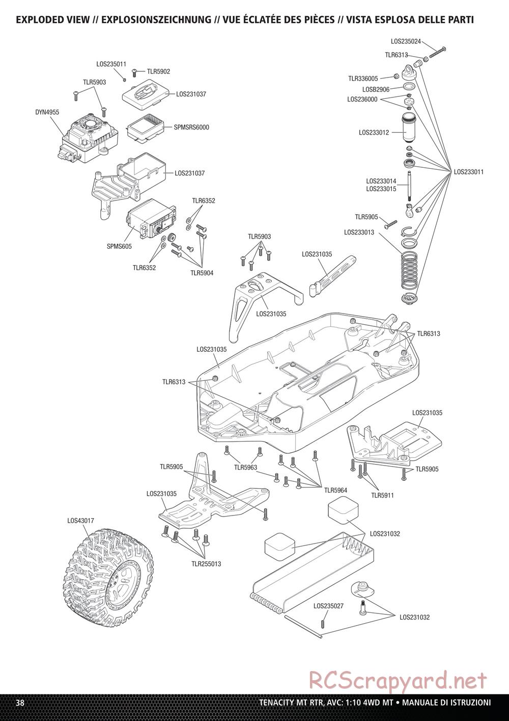 Team Losi - Tenacity-MT - Manual - Page 14