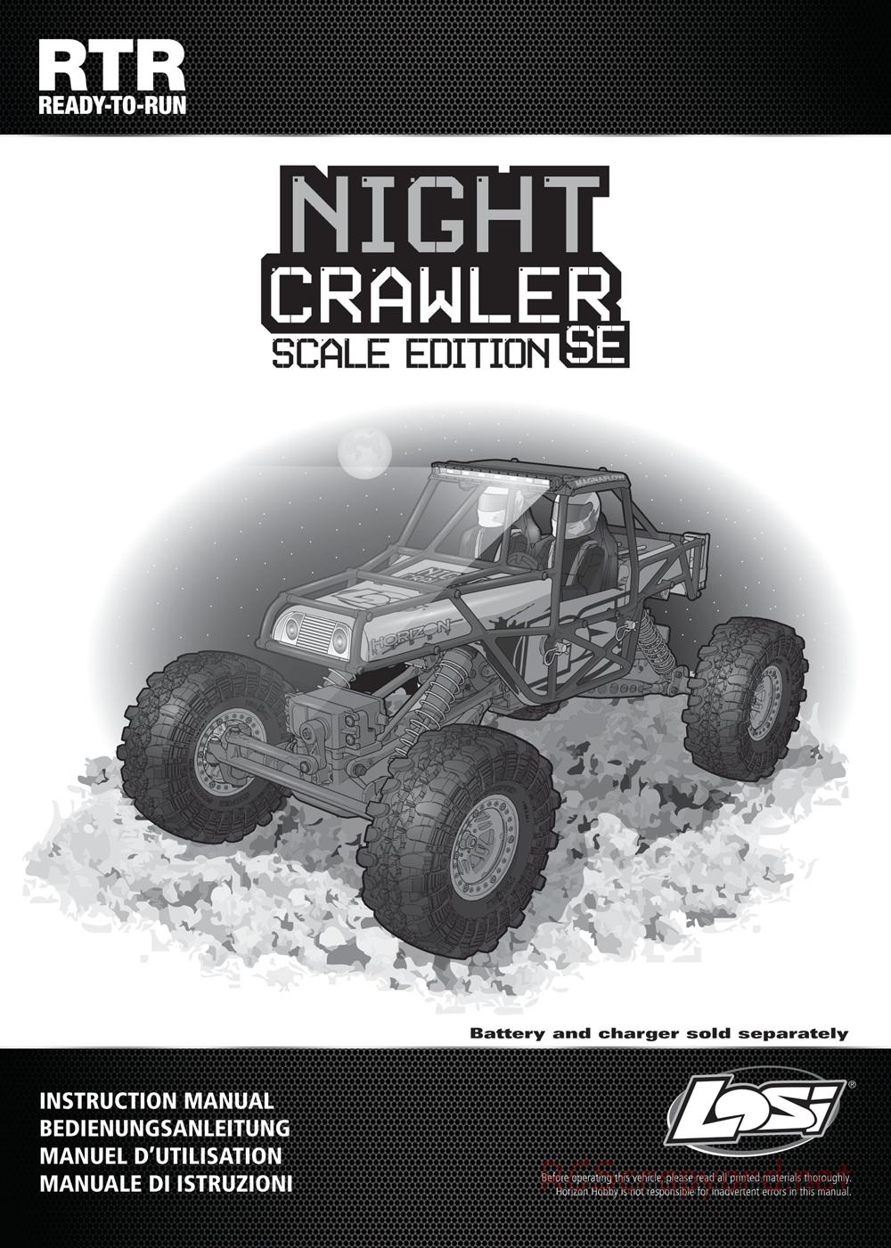 Team Losi - Night Crawler SE - Manual - Page 1