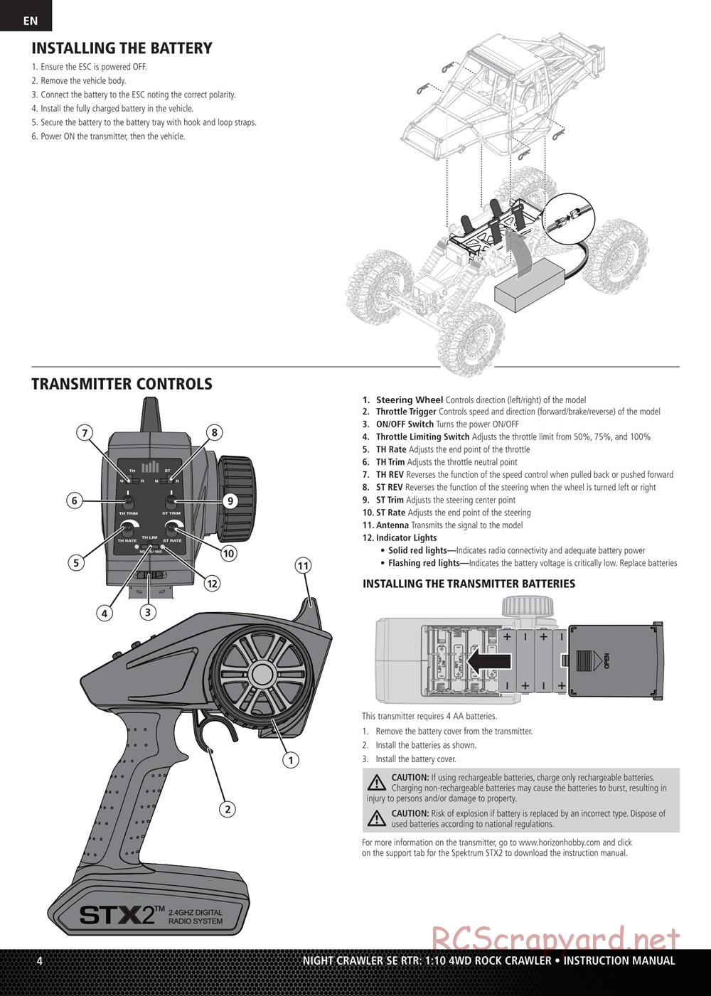 Team Losi - Night Crawler SE - Manual - Page 4