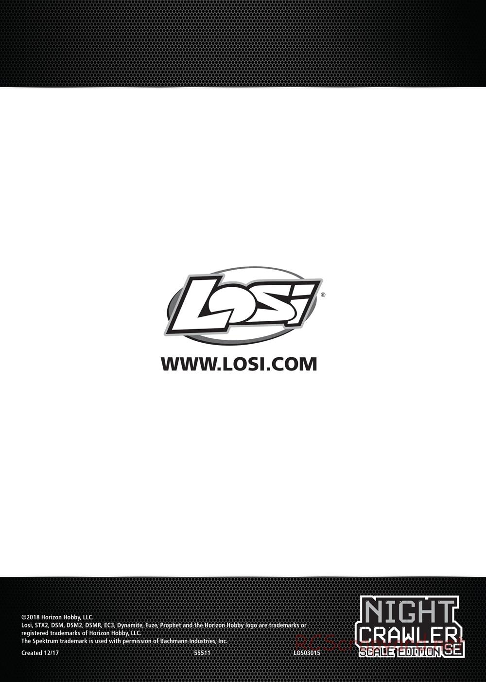 Team Losi - Night Crawler SE - Manual - Page 15