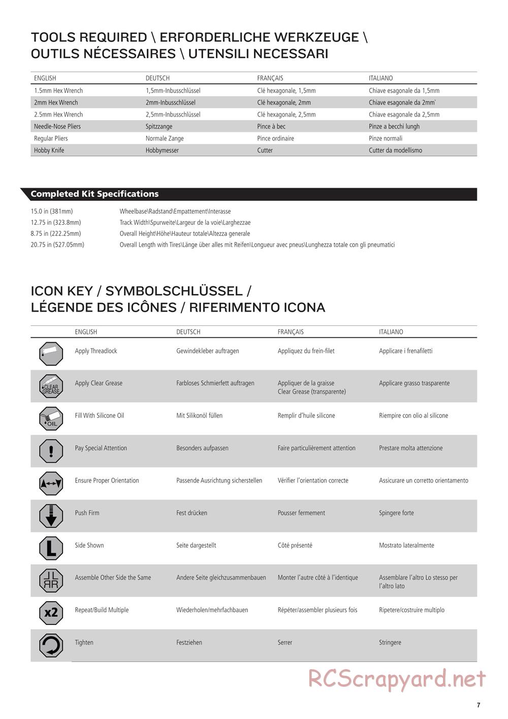 Team Losi - Rock Rey - Rock Racer Kit - Manual - Page 7