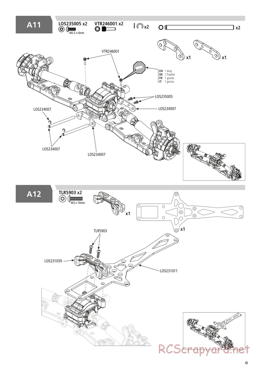 Team Losi - Rock Rey - Rock Racer Kit - Manual - Page 13