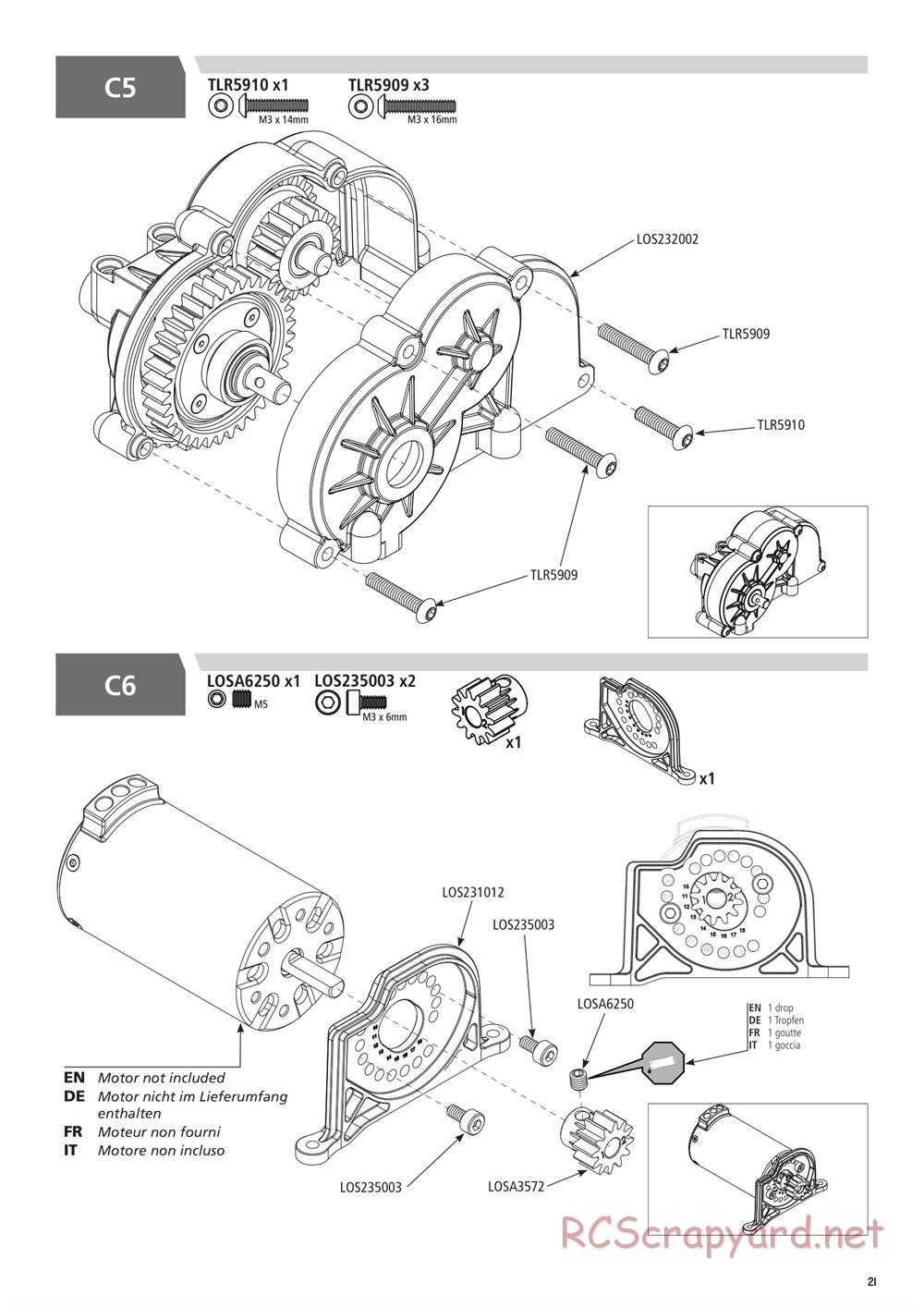 Team Losi - Rock Rey - Rock Racer Kit - Manual - Page 21