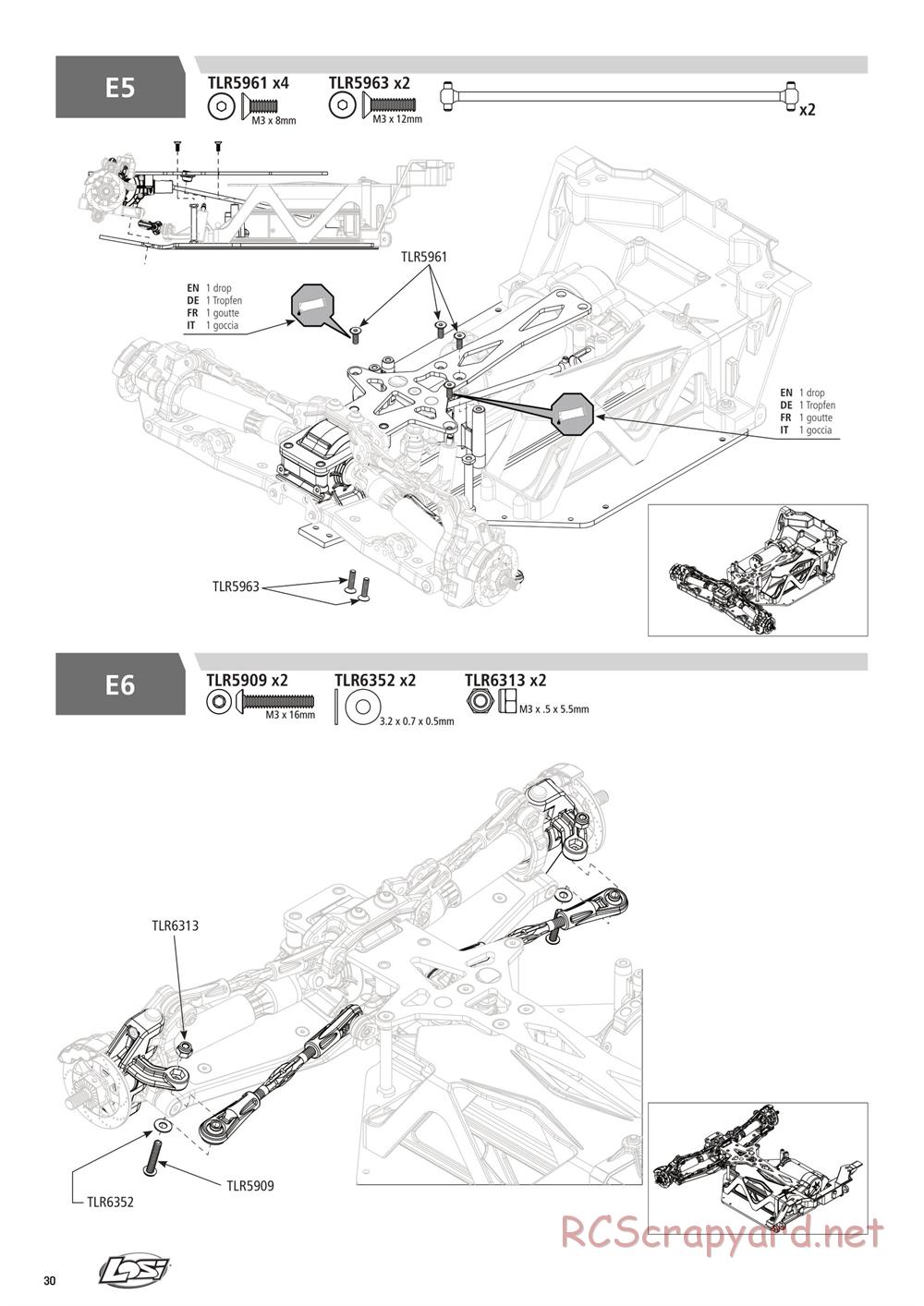 Team Losi - Rock Rey - Rock Racer Kit - Manual - Page 30