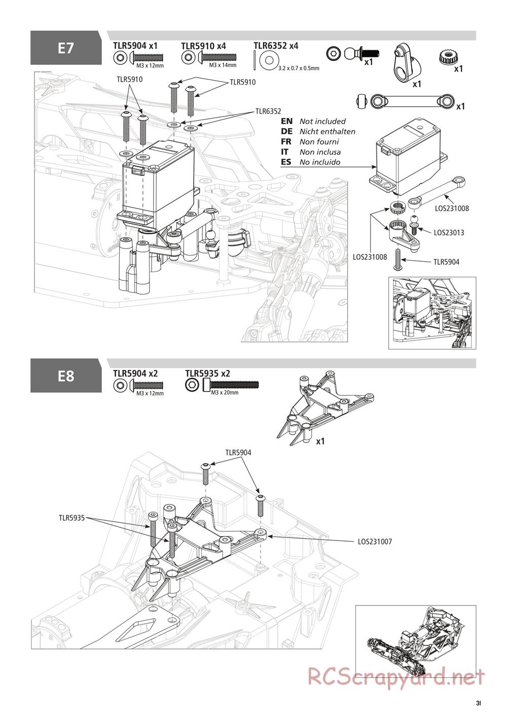 Team Losi - Rock Rey - Rock Racer Kit - Manual - Page 31