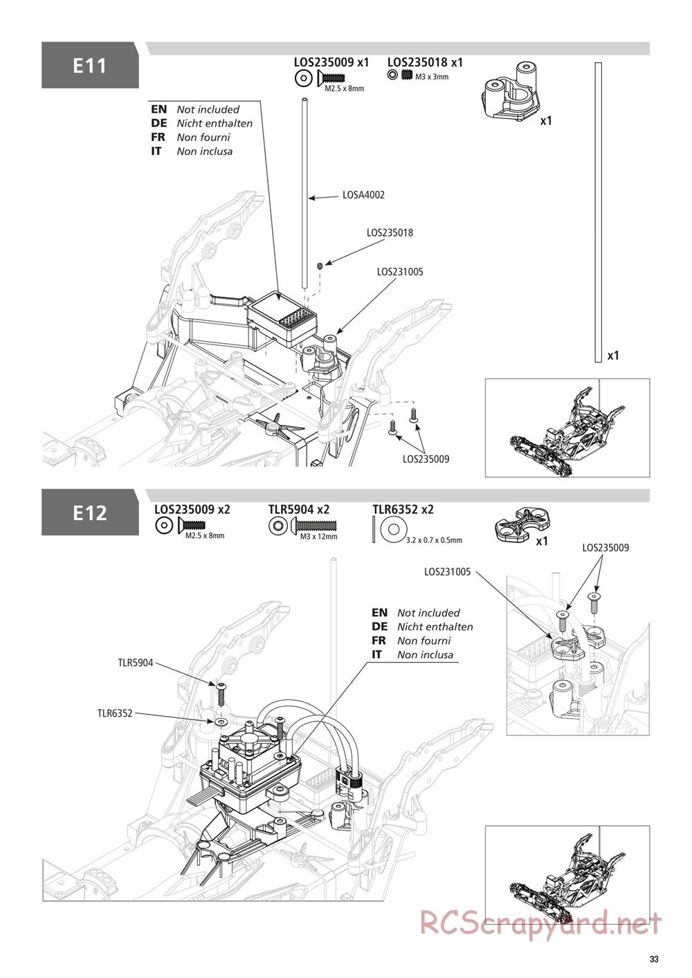 Team Losi - Rock Rey - Rock Racer Kit - Manual - Page 33