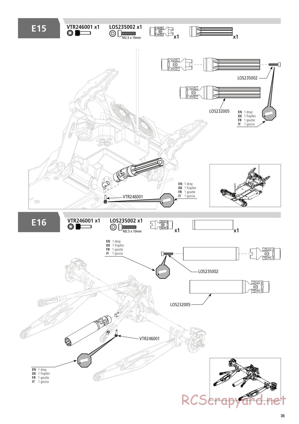 Team Losi - Rock Rey - Rock Racer Kit - Manual - Page 35
