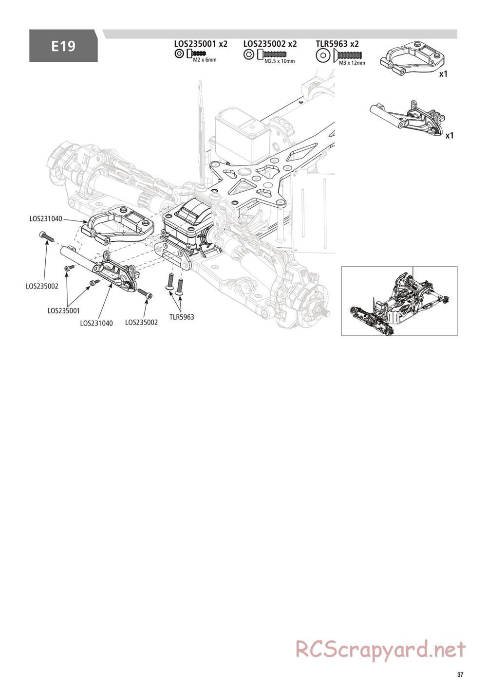 Team Losi - Rock Rey - Rock Racer Kit - Manual - Page 37