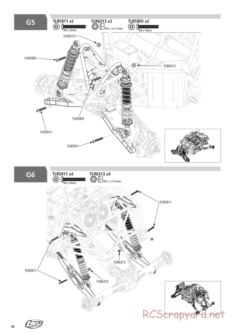 Team Losi - Rock Rey - Rock Racer Kit - Manual - Page 46