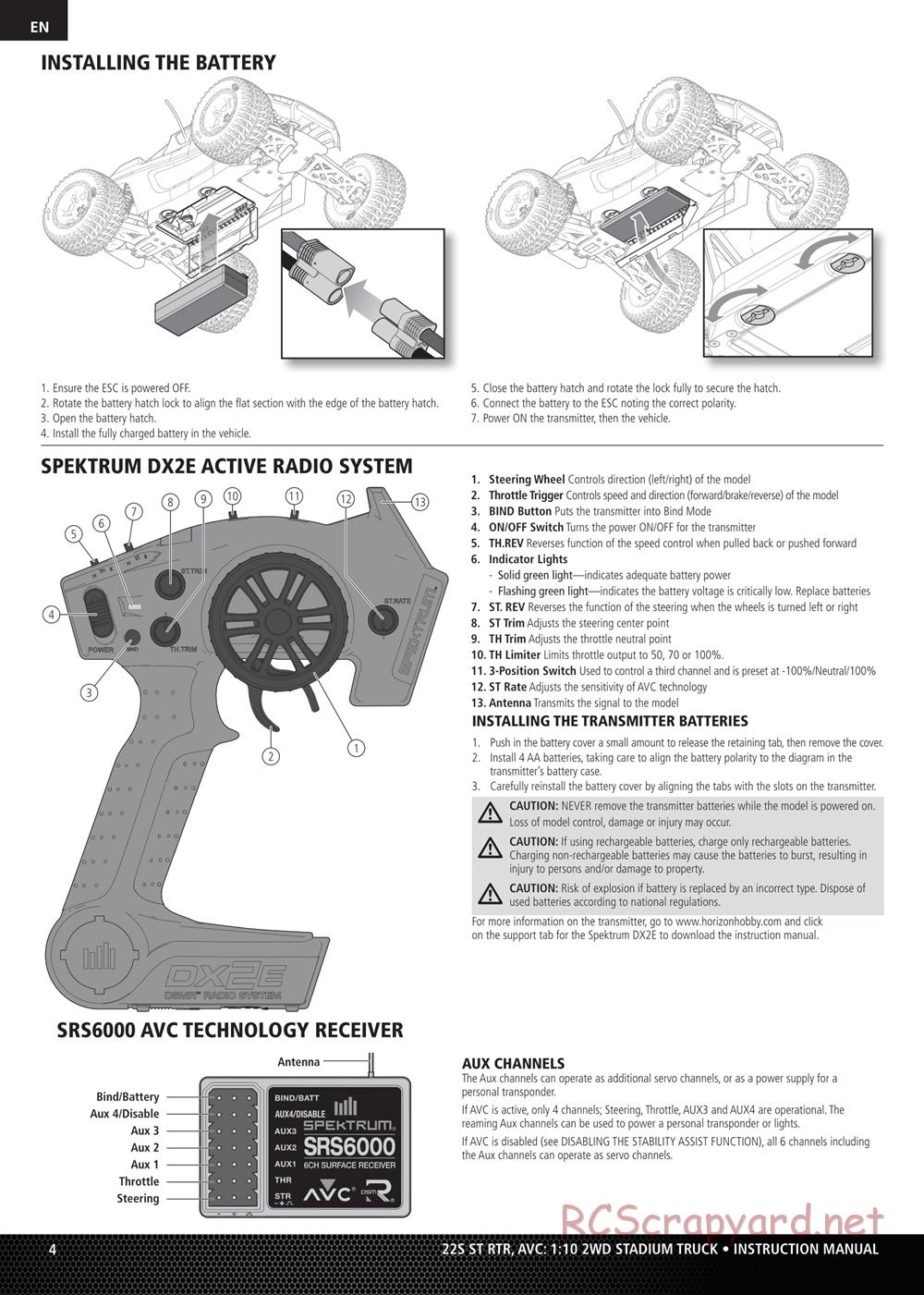 Team Losi - 22S ST - Manual - Page 4