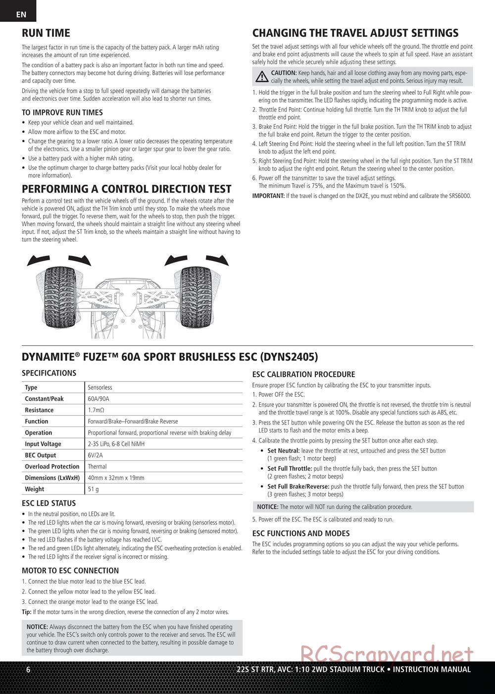 Team Losi - 22S ST - Manual - Page 6