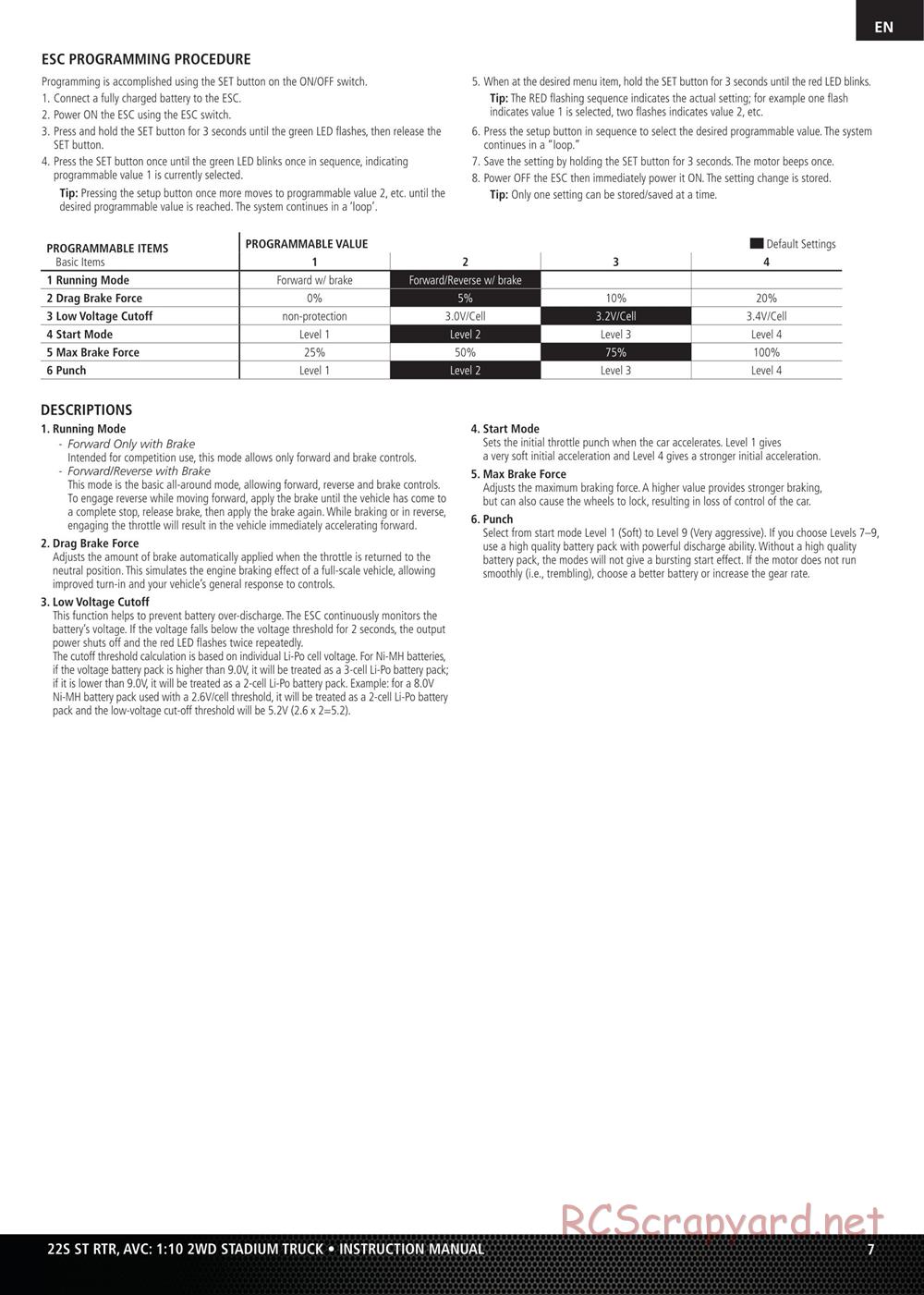 Team Losi - 22S ST - Manual - Page 7