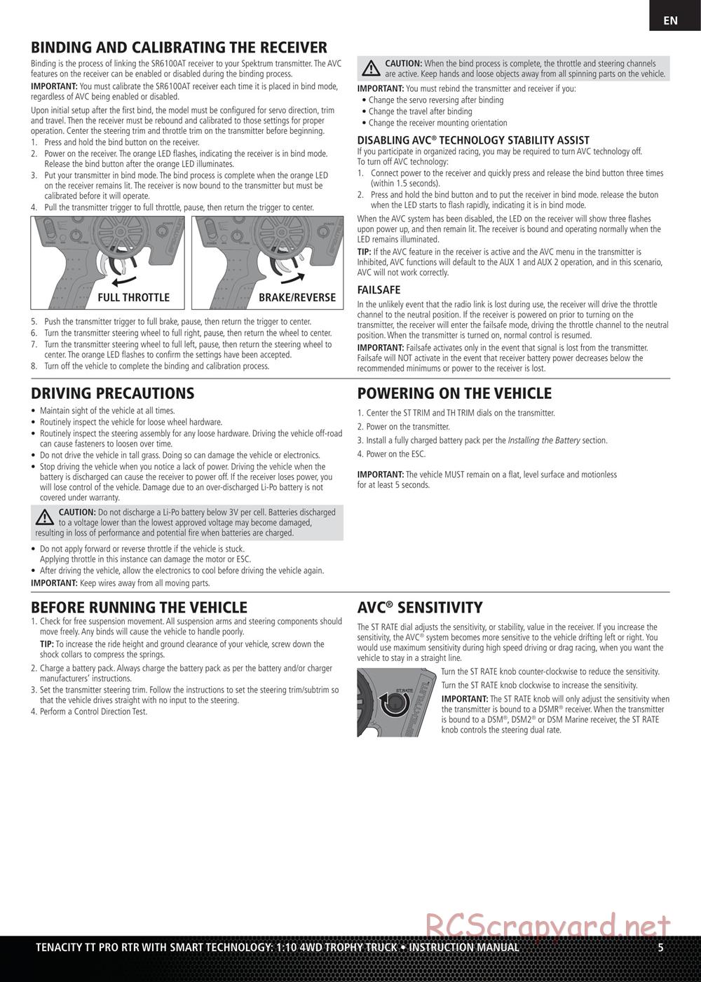 Team Losi - Tenacity-TT Pro - Manual - Page 5