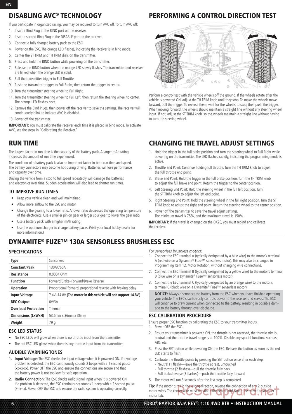 Team Losi - Baja Rey - Manual - Page 6