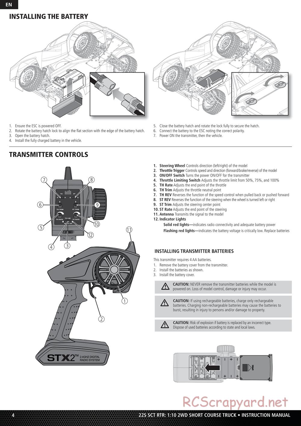 Team Losi - 22S SCT - Manual - Page 4