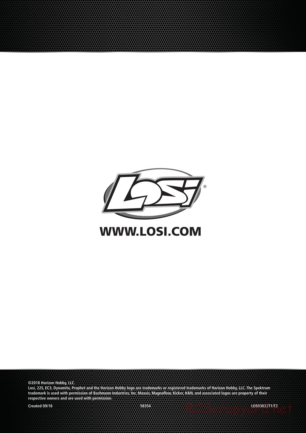 Team Losi - 22S SCT - Manual - Page 15