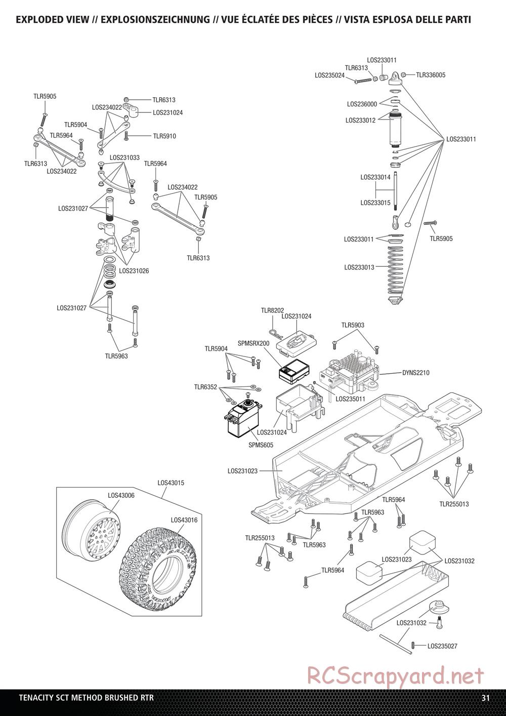 Team Losi - Tenacity-SCT - Manual - Page 14