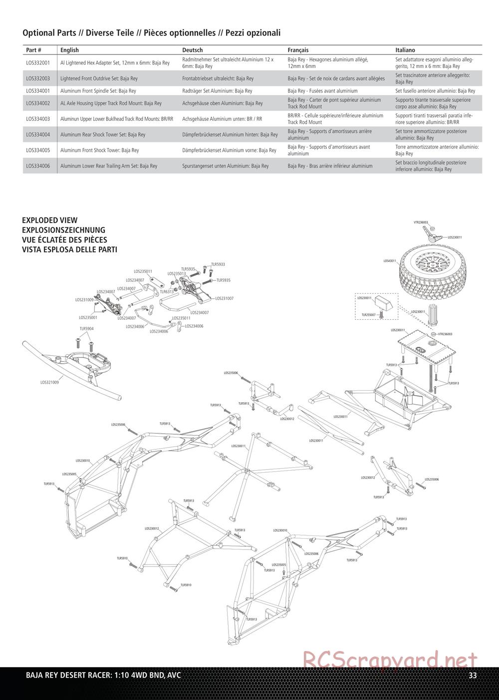 Team Losi - Baja Rey BND - Manual - Page 12